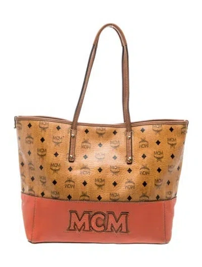 Pre-owned Mcm Tote In Brown
