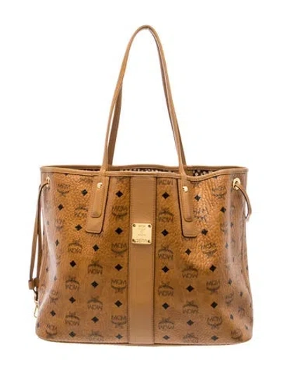 Pre-owned Mcm Tote In Brown