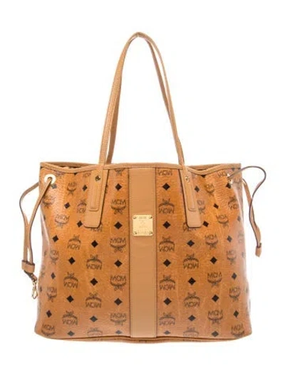 Pre-owned Mcm Tote In Brown