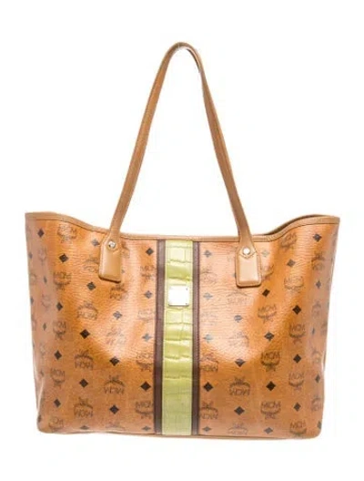Pre-owned Mcm Tote In Brown