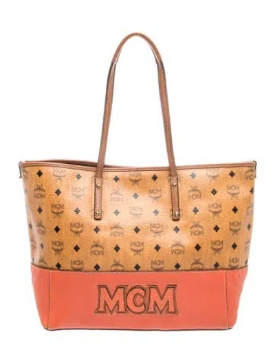 Pre-owned Mcm Tote In Brown
