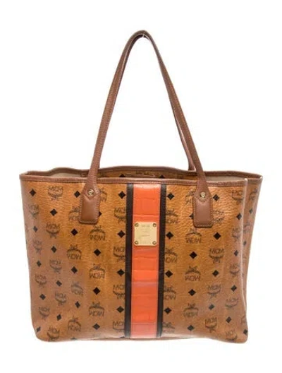 Pre-owned Mcm Tote In Brown