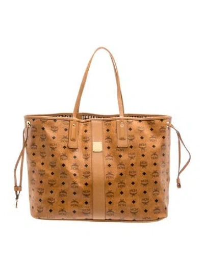 Pre-owned Mcm Tote In Brown