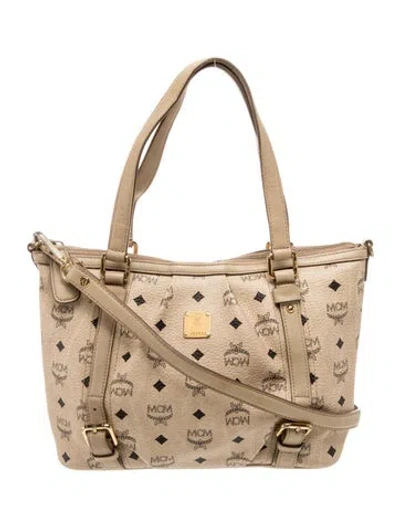 Pre-owned Mcm Tote In Brown
