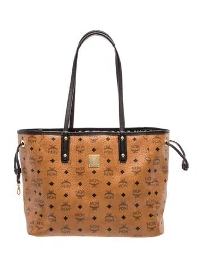 Pre-owned Mcm Tote In Brown