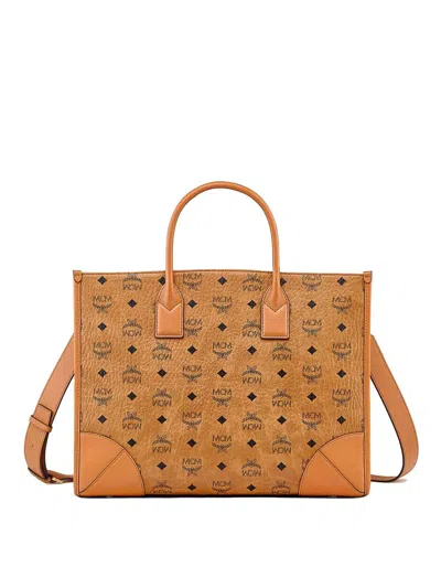 Mcm Tote Large In Brown