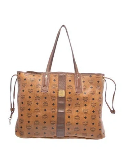Pre-owned Mcm Tote In Neutral