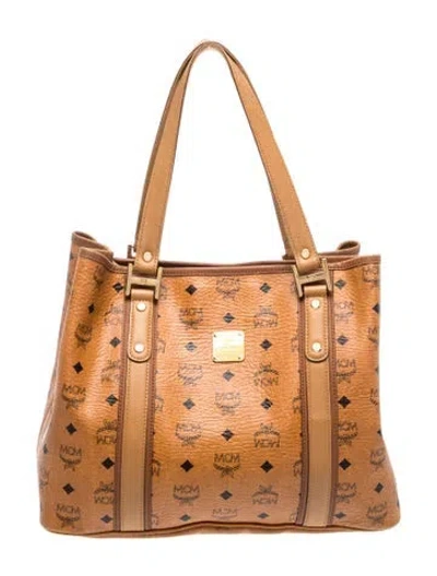 Pre-owned Mcm Tote In Neutral