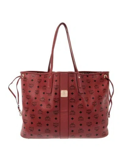 Pre-owned Mcm Tote In Red
