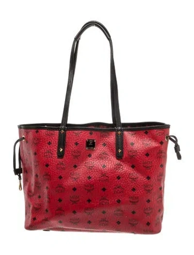 Pre-owned Mcm Tote In Red