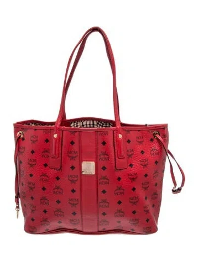 Pre-owned Mcm Tote In Red