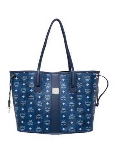 Pre-owned Mcm Tote W/ Tags In Blue