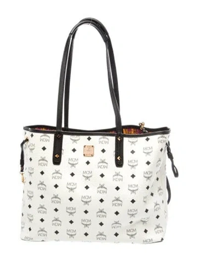 Pre-owned Mcm Tote In White