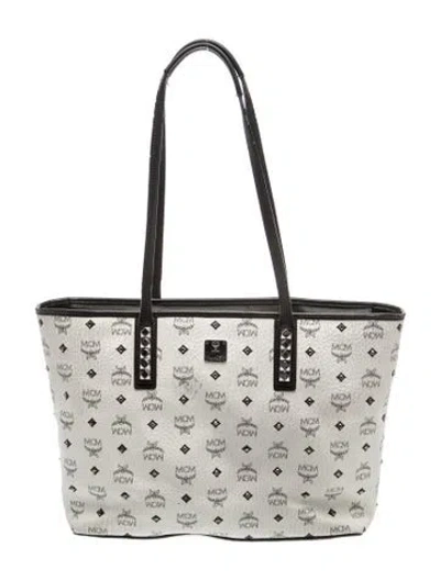 Pre-owned Mcm Tote In White
