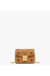 Mcm Tracy Chain Card Wallet In Brown