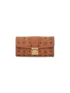 Mcm "tracy" Chain Wallet Brown