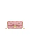 Mcm Tracy Chain Wallet In Visetos