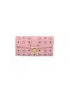 Mcm "tracy" Chain Wallet Pink