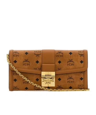 Mcm Tracy Chained Wallet In Brown