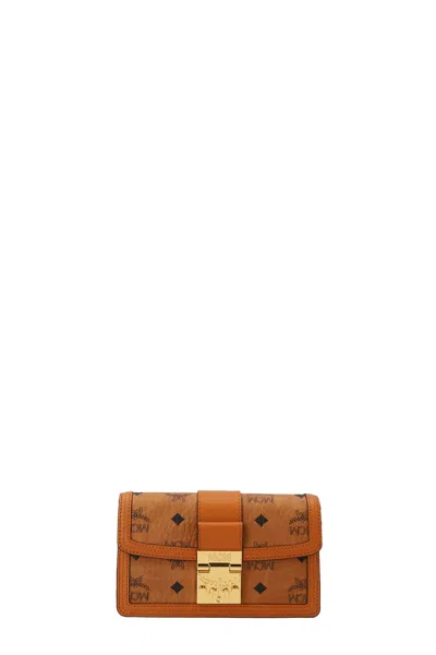 Mcm 'tracy' Crossbody Bag In Brown