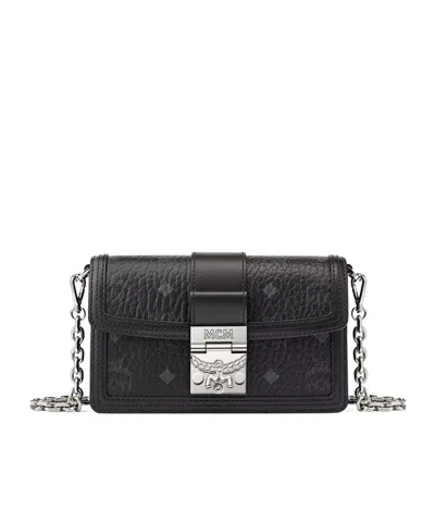 Mcm Tracy Crossbody In Visetos In Black Black