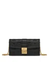 Mcm Tracy Embossed Leather Woc Bag In Black
