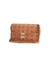 Mcm "tracy" Medium Shoulder Bag "visetos" Brown