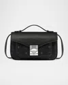 Mcm Tracy Crossbody In Visetos Leather Mix