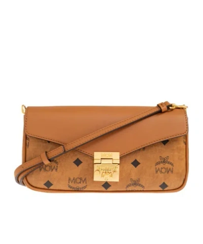 Mcm Tracy Mini Shoulder Bag In Brown