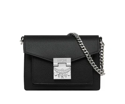 Mcm Tracy Patricia Black Leather Mini Crossbody Bag