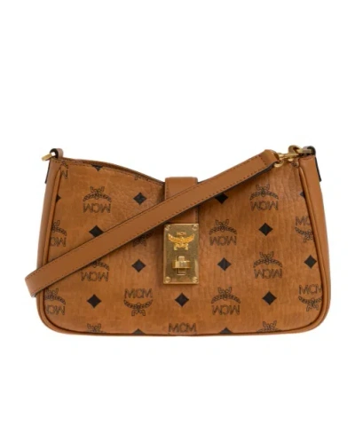 Mcm Tracy Shoulder Bag In Brown