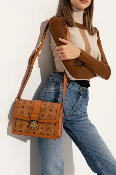 Mcm ‘tracy' Shoulder Bag In Brown