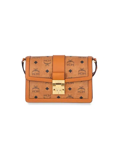 Mcm Tracy Small Crossbody Bag In Brown