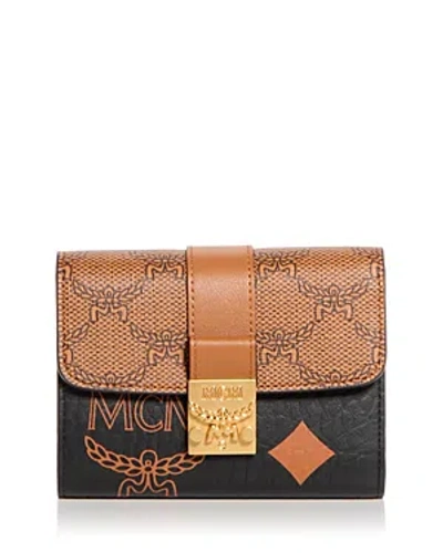 Mcm Tracy Small Lauretos Trifold Wallet In Gold