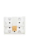 Mcm Tracy Small Visetos Trifold Wallet In Neutral