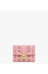 Mcm Tracy Trifold Wallet In Yellow