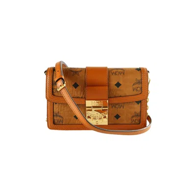 Pre-owned Mcm Tracy Vi Mini Crossbody 'cognac' | Tan | Men's Size Onesize In Brown