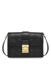 Mcm Small Tracy Monogram Crossbody Bag In Black