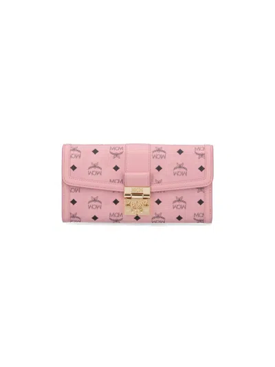 Mcm 'tracy' Wallet In Pink