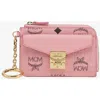 Mcm Tracy Zip Card Case In Pink