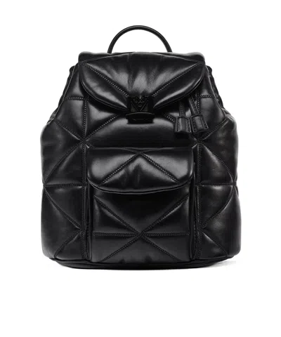 Mcm Travia Backpack In Cloud Quilted Lamb Leather