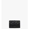 Mcm Travia Card Case In Cloud Quilted Leather In Black