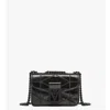 Mcm Travia Quilted Shoulder Bag In Crystal Satin Nylon In Pink