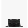 Mcm Travia Quilted Shoulder Bag In Crystal Satin Nylon In Black