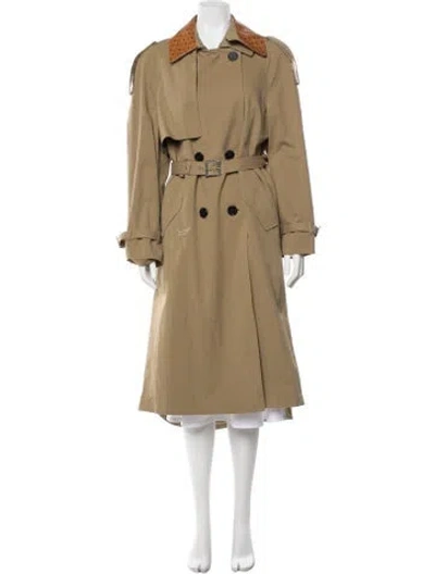 Pre-owned Mcm Trench Coat W/ Tags In Neutral