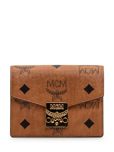 Mcm Trendy Mini Wallet For The Modern Lifestyle In Brown