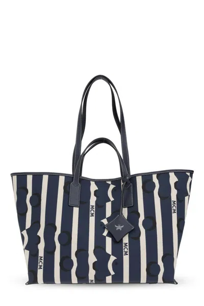Mcm Logo-print Tote Bag In Multi
