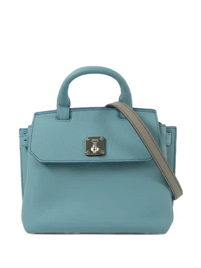 Pre-owned Mcm Two-way Shoulder Bag In Blue