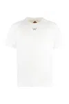 Mcm Essential Logo Print T-shirt In Organic Cotton In White