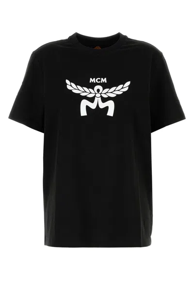 MCM MCM BLACK COTTON T-SHIRT